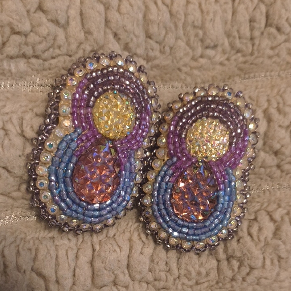 Indigenous Hand Beaded Earrings